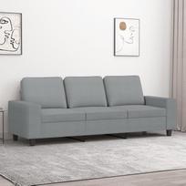 359399 3 vietų sofa, šviesiai pilka, 180 cm, audinys, poilsio sofa, sofos ir kušetės, poilsio sofa, svetainės sofa, sofa su - 359399