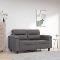 359580 2 vietų sofa, pilka, 120 cm, dirbtinė oda, svetainės sofa, Sofos ir kušetės, Poilsio sofa, Svetainės sofa, Svetainės sofa, Sofa su - 359580