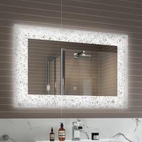 900 x 600 mm Dizainerio apšviestas LED vonios veidrodis Šviesos jutiklis + valytuvas ML7001