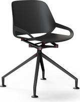 aeris Numo Modern Swing Chair - Kriauklės kėdė su stilingu pagrindu - Dizaino sukamoji kėdė biurui ir valgomajam - Ergonomiška kėdė sveikai nugarai