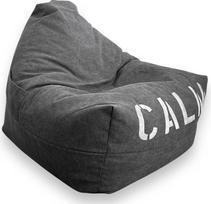 Aiire Bean Bag for Living Room, Modern Design Bean Bag with Filling for Teenagers Room, Bean Bag for Gamer, Bean Bags for Kids or Floor Cushion, Dark Grey
