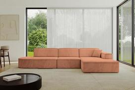 ALTDECOR IREA-L2-v4 kampinė sofa L formos kampinė sofa 328 x 171 x 79,5 cm Abrikoso spalvos