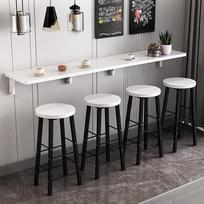 An der Wand montierter Klapptisch für Milchteeladen, Bar, Küche, klappbarer Esstisch aus Holz für kleine Räume