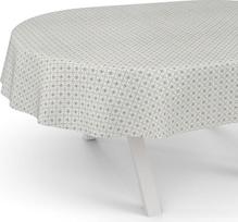 ANRO Aliejinė staltiesė Aliejinė staltiesė Skalbiama sodo staltiesė Apvali ovali Kvadratinė ovali 240 x 140 cm Nupjautas kraštas Italia Grey