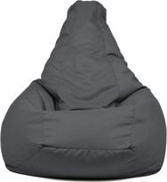 ARKETICOM 68 Sessantotto Bean Bag with Removable Cover Large Indoor Made in Italy 70 x 90 cm Graphite Grey