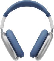 Ausų kilimėlio dėklas, suderinamas su "AirPods Max", plaunamas minkštas silikoninis apsauginis rėmelis, visiškai dengiantis "AirPods Max", galvos juosta ir ausies kaušelis (mėlynas)