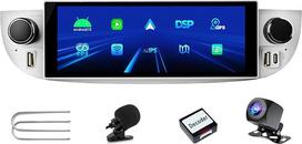 Automobilinis radijas "Fiat 500 2007-2015" su "Android Car" ir "CarPlay" belaidžiu ryšiu, RDS automobilinis radijas "Android 13 Stereo" [2G+32G] su atbulinės eigos kamera / mikrofonu / kanalo dėžute / USB prievadu / programų diegimu