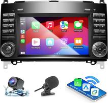 Automobilinis radijas "Mercedes-Benz" A klasės W169 B W245 Vito W639 W447 B200 B180 W906 su "Android Car" ir belaidžiu "CarPlay", automobilinis radijas "Android Stereo" [2G + 64G] su atbulinės eigos kamera / mikrofonu / "Canbus" / "Bluetooth" / "Wi-Fi