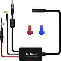 Automobilio antenos stiprintuvas DAB FM AM, radijo signalo stiprintuvo stiprintuvas, SMB moteriškos ir DIN vyriškos lyties adapteris
