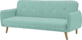 AVANTI TRENDSTORE - "Pedros" - mėtų spalvos mikropluošto sofa-lova su lovos funkcija - matmenys LAP 188 x 80 x 85 cm