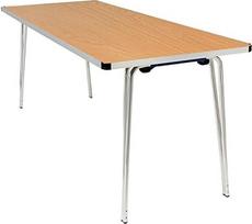 Ąžuolo masyvo stačiakampis sulankstomas stalas suaugusiesiems 1830 x 685 x 698 mm (ilgis x plotis x aukštis), nešiojamasis ir sulankstomas stalas renginiams ir susirinkimams