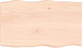 Ąžuolo masyvo kavos staliukas 100 x 60 x 6 cm - "Live Edge" - pakaitinis valgomojo stalo stalviršis - medžio masyvo stalviršis