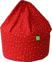 Bean Lazy Bean Bag medvilninis didelis pupų maišas su raudonomis žvaigždėmis