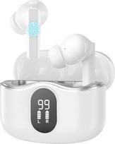 Belaidės klausos aparato ausinės 2025, "Bluetooth 5.4", "In-Ear", TWS, ANC + ENC, "HiFi" aukštos kokybės garsas, USB įkrovimas, su dėklu, ilga trukmė, suderinamos su "iOS" / "Android", nepriklausomybė kairėje