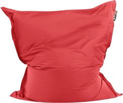 Beliani Modern Bean Bag Cover Extra Large Nylon with Zip Waterproof Durable for Indoor and Outdoor Use 140 x 180 cm Red Fuzzy