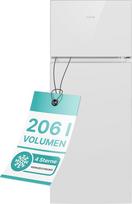 Bomann DT 7318 Dvigubų durų šaldytuvas A++ 143,4 cm aukščio 170 kWh per metus 164 litrų talpos šaldiklis 41 litrų talpos, baltas
