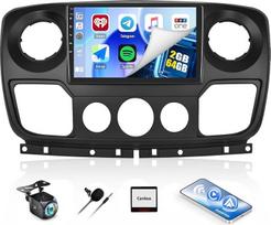CAEMCHO 2+64G Android 13 navigacijos automobilinis radijas "Renault Master/Opel Movano/Nissan NV400 2010" su atbulinės eigos kamera, 10 colių belaidis "Carplay Bluetooth" radijas su "Android Car WiFi GPS Mirror Link