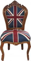 Casa Padrino Baroque Armchair Union Jack / Brown - antikvariniai baldai