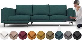 comfortly NOCKEBY 2 vietų sofa su šezlongu kairėje pakeitimo Slipcover Heavy Duty 11 dalių minkštas minkštas patvarus plaunamas audinys Lengva valyti ir pakeisti karūną