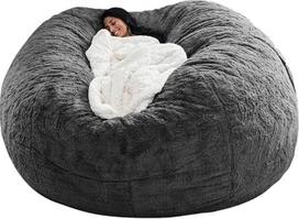 Daugiafunkcinis "Bean Bag" kėdės "Bean Bag" dangtelis, didelis suaugusiųjų vaikų svetainės baldas, minkštas ir patogus "Bean Bag" dangtelis, galima atsipalaiduoti ir miegoti, lengvai valomas (be užpildo) (180 cm)