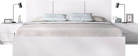 DEKIT GRUPO RIMOBEL Balta melamino lova su lagaminais 96 x 146 x 195,4 cm