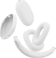 Dėklas, suderinamas su "AirPods Max", pilnas "AirPods Max" dangtelis, viršugalvio dangtelis + ausies kaušelio dangtelis + ausies pagalvėlės dangtelis (baltas)