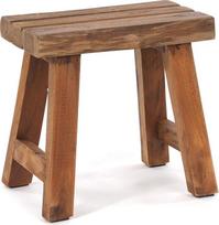 DESIGN DELIGHTS "Rustic Seat Stool", 41 x 42 x 24 cm, perdirbta mediena, medinė taburetė