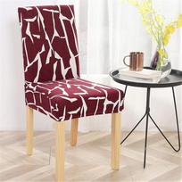 Dotbuy kėdžių dangteliai 1/4/6/10 rinkinys Stretch valgomojo kėdės dangtelis Apsauginis dangtelis Elastiniai dangteliai su moderniu modeliu vestuvių viešbučio valgomojo kambario kėdžių apdailai