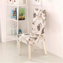 DOTBUY Kėdžių dangteliai 1/4/6/10 rinkinys Stretch Valgomojo kėdės Slipcover Apsauginis dangtelis Elastiniai dangteliai Vestuvių viešbučio valgomojo kambario kėdžių apdailai (modelis, 10 dalių)
