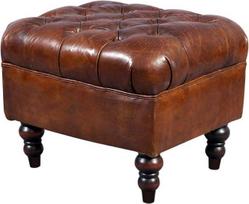 Dover Odinė taburetė Chesterfield Look Vintage Cigaras