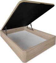 DUÉRMETE ONLINE Medinis sulankstomas lovos rėmas Didelės talpos 30 mm storio stalčius su sustiprintu orui pralaidžiu dangčiu Cambria 135x180 cm