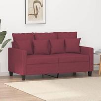 Dvivietė sofa Dvigulė sofa Sofa Lounge Sofa Minkšta sofa Atsipalaiduoti sofa Svečių sofa Loveseat Sofa gyvenamajam kambariui Miegamasis Svečių kambarys Vyno raudona 120 cm audinys