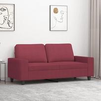 Dvivietė sofa Dvigulė sofa Sofa Lounge Sofa Minkšta sofa Atsipalaiduoti sofa Svečių sofa Loveseat Sofa gyvenamajam kambariui Svečių kambarys Miegamasis Vyno raudona 140 cm audinys