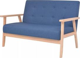Dvivietė sofa Dvigulė sofa Sofa Lounge Sofa Relax Sofa Minkšta sofa Svečių sofa Loveseat Sofa gyvenamajam kambariui Miegamasis Svečių kambarys Audinys Mėlyna