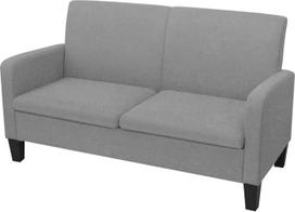 Dvivietė sofa, Svetainės sofa, Svetainės baldai, Jaunimo sofa, Svetainės lova, Sofos ir sofos, Jaunimo vaikų kambarys, 135 x 65 x 76 cm, šviesiai pilka