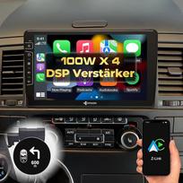 DYNAVIN "Android" automobilinis radijas su navigacija "VW T5 Multivan California", 9 colių radijo imtuvas su belaidžiu "Carplay" ir "Android Car", "Head-up" ekranas, įskaitant DAB+: D9-T5 Premium Flex