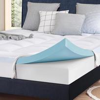 ELEMUSE Gel Topper H4 Memory Foam Mattress Topper 120 x 200 cm su skalbiamu užvalkalu, 7 cm aukščio čiužinio viršutinis sluoksnis, skirtas Box Spring Bed Support Foam Breathable Pressure Distribution