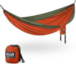 ENO, "Eagles Nest Outfitters", "SingleNest Lightweight Camping Hammock", oranžinė/alyvinė