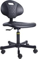 Ergonominė taburetė Reguliuojamo aukščio dirbtuvių taburetė su ratukais Darbo kėdė Roll Seat Poliuretano kėdė su tvirtu plieniniu pagrindu 40 cm ~ 53 cm