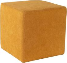 f66 Kube sėdynė Kube minkštasuolis Sėdynė Pouf Stool Footstool Seat Bench Stool Fabric Stool Daug spalvų Aukštos kokybės paminkštinimas Plastikinės kojelės (Curry)