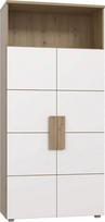 FORTE "Arkina" 2 durų lentynėlė su medžio kompozitu "Artisan Oak + White", 90,1 x 197 x 41,3 cm