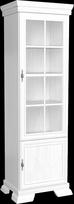 Furniture24 Kora KRW1 stovinti vitrina Svetainės spinta su 2 durelėmis (Andersen Pine)