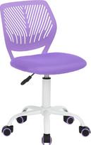 FurnitureR Spalvinga rašomojo stalo kėdė, moderni reguliuojamo aukščio kompiuterio kėdė be porankių, ergonomiška pasukama kėdė vaikų kambariui ir namų biurui