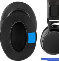 Geekria Sport Cooling Gel-Infused Cloth Pakaitiniai ausinių įdėklai SteelSeries Arctis 3 Arctis 5 Arctis 7 Arctis 9X Arctis PRO ausinėms, ausinių įdėklai, ausinių pagalvėlės