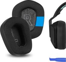GEEKRIA Sportiniai aušinimo gelio pakaitiniai ausų pagalvėlės "Logitech G733" ausinėms "Ear Pads" remonto dalys (juodos spalvos)