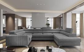 Generisch Louis CO-LOU-RT-04VE U formos sofa-lova Gyvenamasis kraštovaizdis U formos miego funkcija