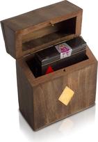 Gimtadienio dovanų idėjos Rankų darbo klasikinis medinis žaidimo kortų laikiklis Deck Box Storage Case Organizatorius su aukščiausios kokybės "Ace" žaidimo kortelėmis Jubiliejinės namų šildymo dovanų idėjos (Diamond)