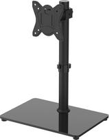 GRIFEMA GB1005-1 Universalus 32 colių staliniam televizoriui skirtas TV stovas - išlaiko 10 kg, reguliuojamo aukščio pagrindas su sustiprintu grūdintu stiklu, maksimali VESA 100x100 mm
