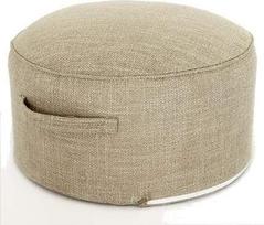 Grindų sėdynės pagalvėlė Footstool 15,7 colių apvali sėdynė Sofa Puff kojos kojos atramos žingsnis taburetė Osmanų pagalvėlė kėdė su nuimamu dangčiu, A