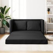 Grindų sofa juoda 112 x 174 x 55 cm dirbtinė oda, poilsio sofa, sofos ir kušetės, poilsio sofa, svetainės sofa - 353973